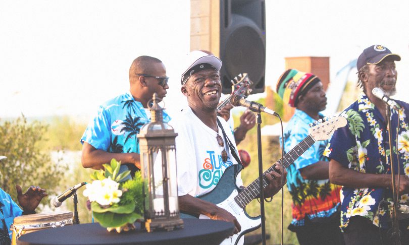 The Strand Turks and Caicos - group of musicians in the vibrant caribbean music scene