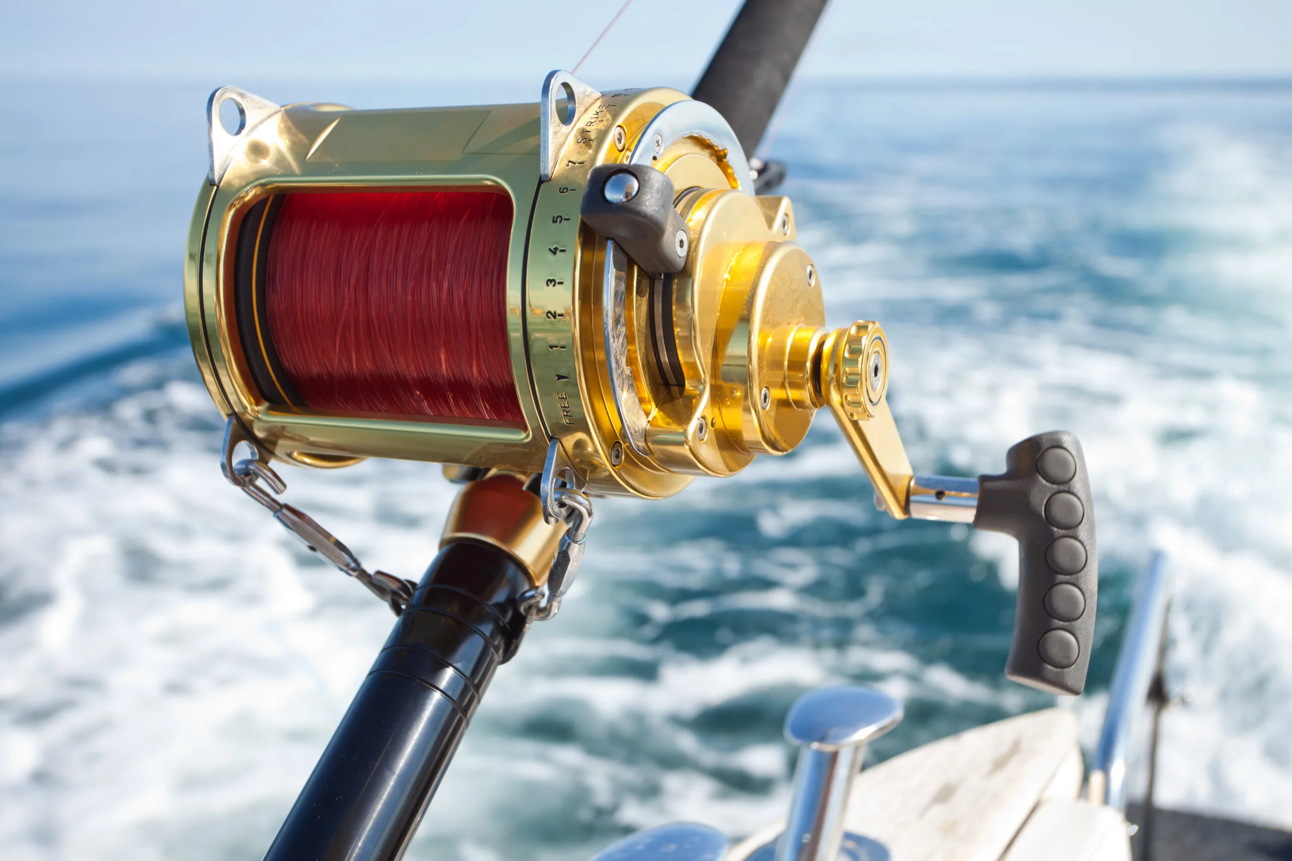 fishing reel with view of ocean in Caribbean Turks and Caicos